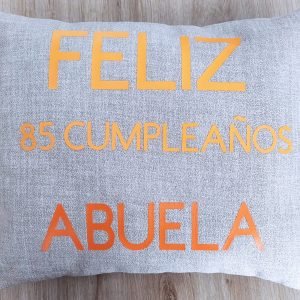 cojines personalizados con vinilo
