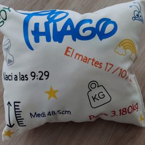 Cojines infantiles personalizados