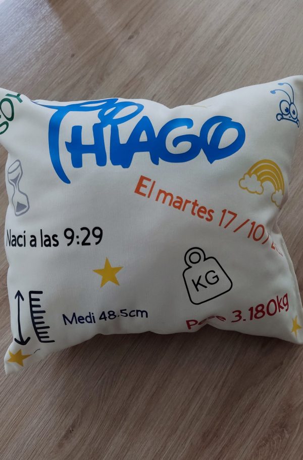 Cojines infantiles personalizados