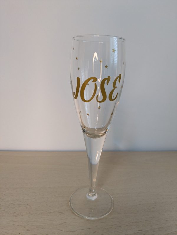 Copa de cava con diseño navideño - Imagen 3