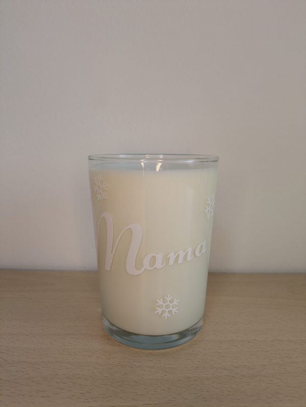 Vaso de cristal con diseño navideño - Imagen 5