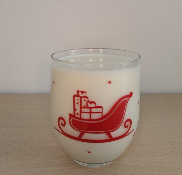 Vaso de cristal con diseño navideño - Imagen 3