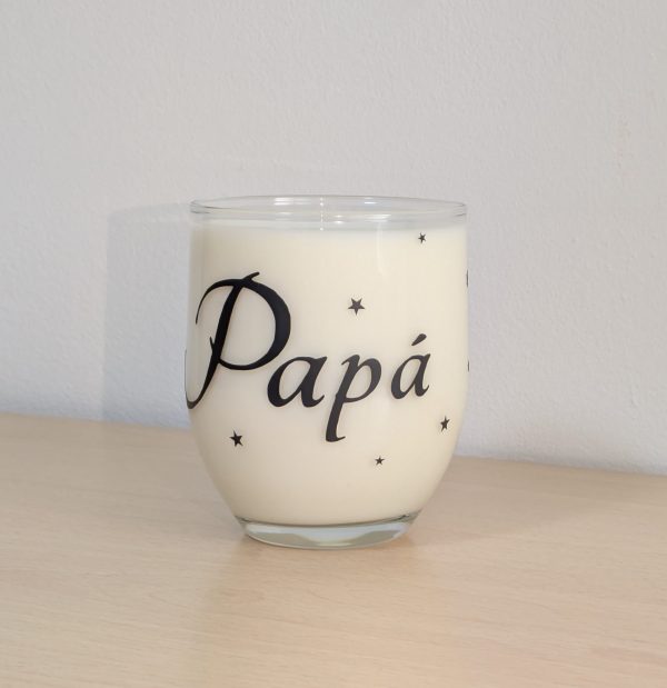 Vaso de cristal con diseño navideño - Imagen 2