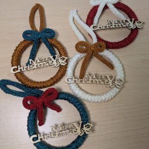 Adornos tricoti navideño personalizable